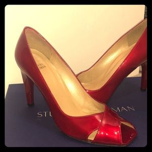 Stuart Weitzman Women’s open toe pumps size 8